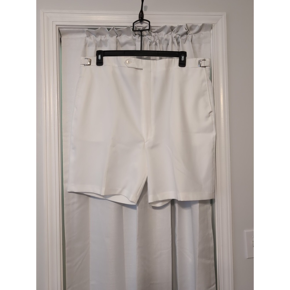 Vtg. Higgins Slacks Men's White Shorts 1970's Size 41